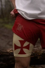 Saint Kaizen Crusader Cross Shorts Back