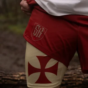Saint Kaizen Crusader Cross Shorts Back