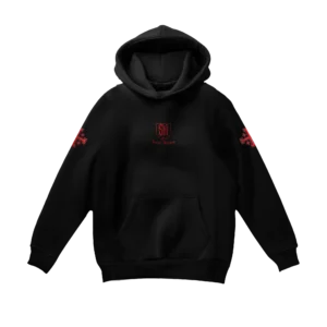 Soldier Embroidery Hoodie in black christmes clothing